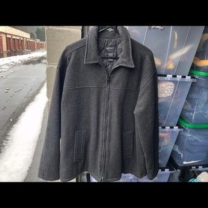 ID Wear Women's Black Full Zip Wool Jacket Size L